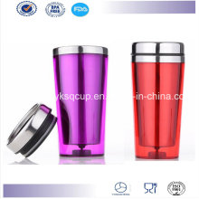 Parede dupla de 16 onças BPA livre personalizado isolado inox caneca, caneca de café, caneca de Auto